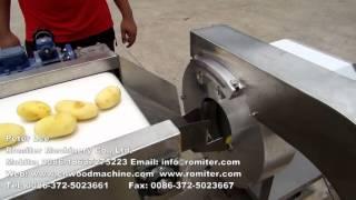 Potato washing, sheller and potato Stick french fries cutter-Romiter Machinery