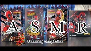 [Hot Toys] ASMR Unboxing Compilation Part.3 Deadpool Variant Edition #unboxing #asmr #deadpool