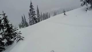 Skiing back side Stevens Pass