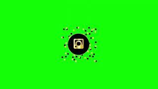 Animação INSTAGRAM green screen fundo verde chroma key