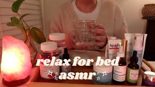 ASMR Relaxing Night Routine️ soft-spoken cozy & gentle skin care, tarot card reading