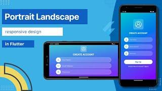 Flutter app responsive Portrait and Landscape mode | flutter Orientation
