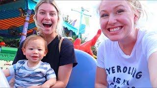 Landon's First Ride At Universal Studios