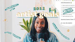 ARTIST GOALS 2022  How I'm Keeping Track with Notion