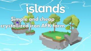 Simple and Cheap Crystallized Iron farm for Roblox Islands