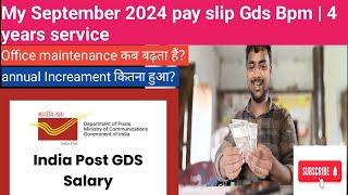 My September 2024 pay slip Gds Bpm | 4 years service