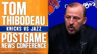 Tom Thibodeau comments on Knicks 'flat' performance in loss to Jazz | SNY