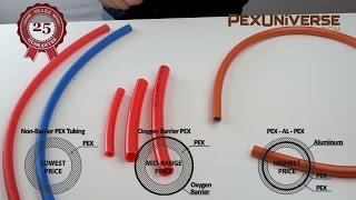 Different types of Pex tubing