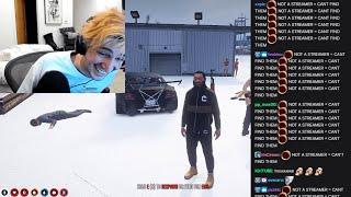 xQc laugh at Chat insults CG after they cant find loot because theres no hunches