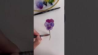 Tutorial: painting Pansy with Polina Bright brushes