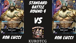 (OP08) Rob Lucci vs Rob Lucci MIRROR! Rare & Sleeveless Locals Round 4! One Piece TCG POV