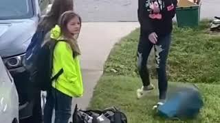 Dad had his daughters thinking they were going back to school