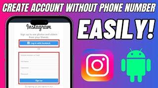 How to Create Instagram Account Without Phone Number | Fake Instagram Account 2024