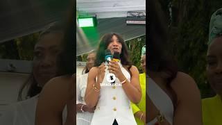 Hon. Kennedy Agyapong ‘s wife introduces him to the stage to address attendees at his 65th birthday