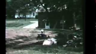 Uncle Big Guy's gokart track in the neighborhood 1960's footage