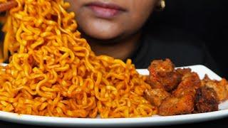 Buldak 2X Spicy Ramen & Fried Chicken: ASMR & Mukbang