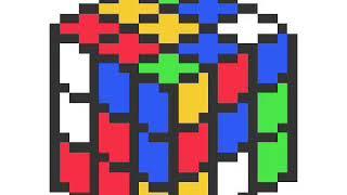 Drawing a rubix cube pixel