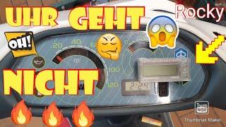 Piaggio Roller Uhr Batterie Tauschen / Uhr reparieren ersetzen Sfera NSL geht nicht wechseln