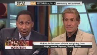 First Take Michael Jordan PICKS his TOP 5 NBA Players of all time