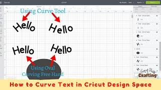 How to Curve Text In Cricut Design Space!