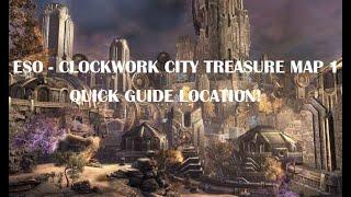 ESO Clockwork Treasure Map 1 Location! (QUICK GUIDE)