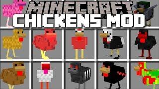 Minecraft LOTS OF CHICKENS MOD / HELP THE CHICKENS TO LIVE THE FARM LIFE!! Minecraft