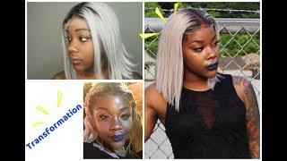 GRAY WIG TRANSFORMATION| FT ARISON HAIR