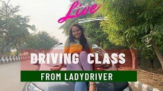  Live Streaming LADYDRIVER  || Driving in Saree and wedges|| Barefoot hard revving