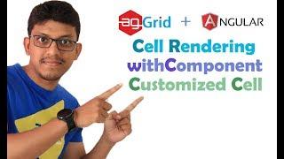 agGrid + angular: customized cell, cell rendering, cell colour, withComponent