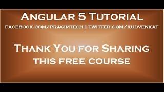 Angular 5 tutorial for beginners