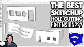 The BEST SketchUp HOLE CUTTING Extension? VisuHole for SketchUp by Fredo6!