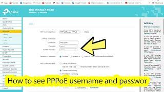 Cara mengetahui username dan password pppoe tp link