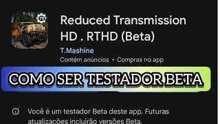 RTHD COMO SER TESTADOR BETA