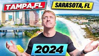 [2024] SARASOTA vs TAMPA Florida ( suburbs, ️ things to do , ️ beaches,  vibe, pros, cons)