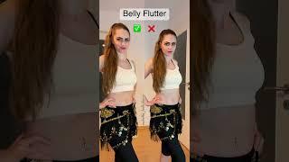 How to do a Belly Flutter - Correct vs. Wrong - Belly Dance Tutorial #trendingshorts #bellydance