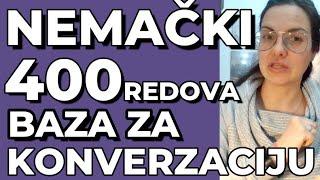 NEMAČKI A1 - 400 POUČNIH REDOVA SA REČIMA I REČENICAMA ZA KONVERZACIJU - BAZA ZA KONVERZACIJU