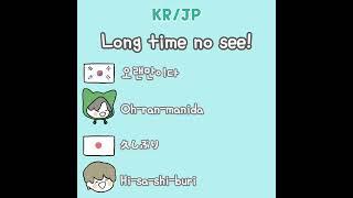 How to say Long time no see in Korean & Japanese