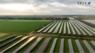 120 megawatt solar park project by GSW Gold Solar Wind and KACO new energy