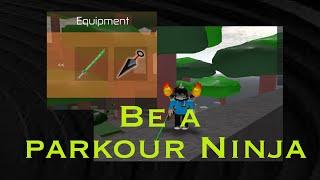 I UNLOCKED THE GRASS KATANA SWORD in Roblox Be A Parkour Ninja!