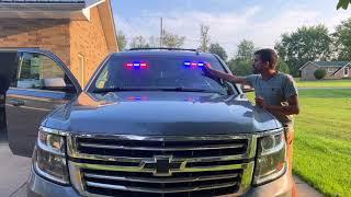 XRIDONSEN Emergency Strobe Dash Police Lights for Vehicles Trucks Car