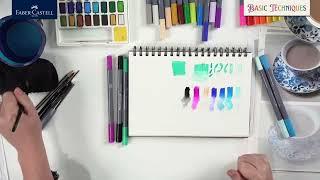 Free Online Goldfaber Aqua Dual Markers Drawing Workshop with artist Liz Steel