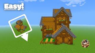 Best Wooden House in Minecraft Survival || How to Build a Survival Starter House Tutorial