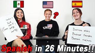 Learn Spanish In 26 Minutes! l Can you Learn 'Everyday Spanish Sentence You Need' in 26 Minutes?