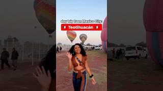 Teotihuacan Day Trip: Hot Air Balloon, Pyramids, Cave Lunch in Mexico! #travel