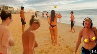 Unforgettable moments BEACH in PALMA de MALLORCA / spain WALK Mallorca 2023 4K