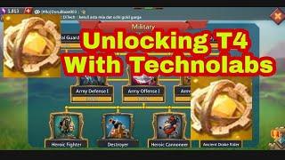 Lords Mobile|Unlocking T4 With Technolabs|