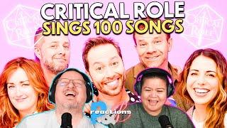 Vox Machina Cast on REACT "Sing 100 Songs in 10 Minutes" Couples Reaction