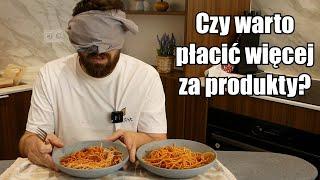 Testuję najdroższe i najtańsze składniki robiąc spaghetti a'la bolognese | 'Ni mom pojęcia co robię'