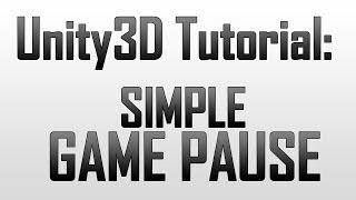 [Unity4] Simple pause menu (JavaScript)