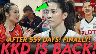 Kim Dy BACK in ACTION after 559 Days! Naging Emosyonal sa COMEBACK! PLDT PANALO sa CIGNAL!